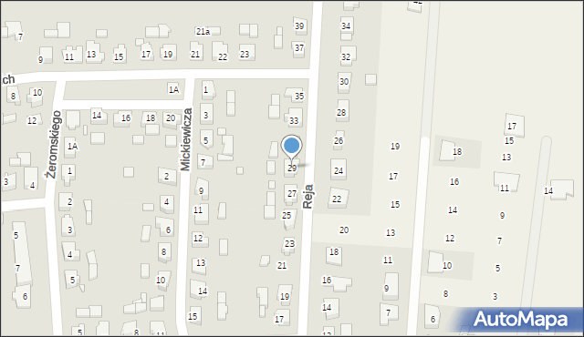 Kaźmierz, Reja Mikołaja, 29, mapa Kaźmierz