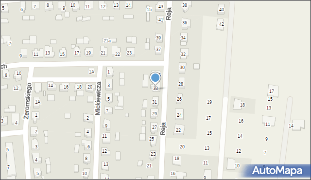 Kaźmierz, Reja Mikołaja, 33a, mapa Kaźmierz