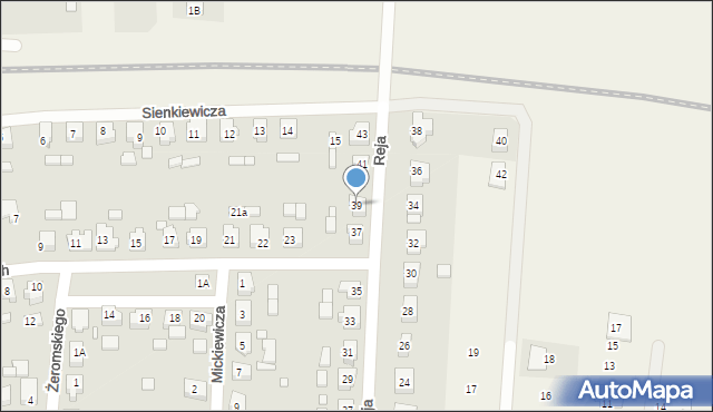 Kaźmierz, Reja Mikołaja, 39, mapa Kaźmierz