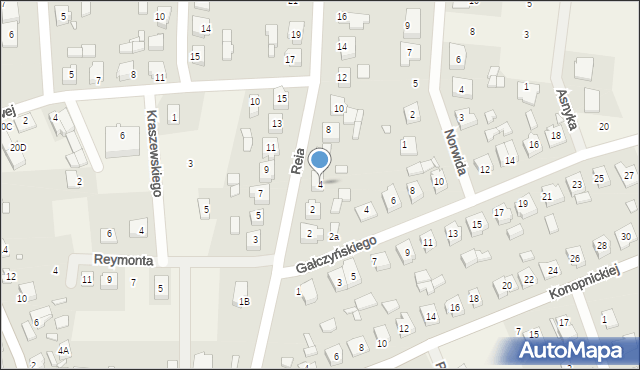 Kaźmierz, Reja Mikołaja, 4, mapa Kaźmierz