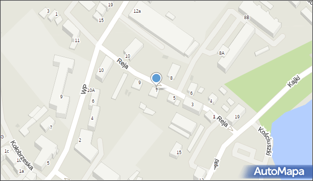 Kętrzyn, Reja Mikołaja, 7, mapa Kętrzyn