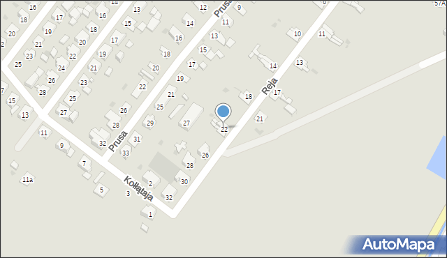 Kietrz, Reja Mikołaja, 22, mapa Kietrz