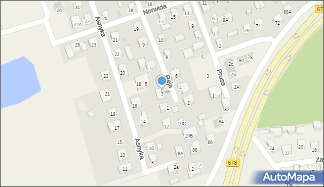 Kleosin, Reja Mikołaja, 3, mapa Kleosin