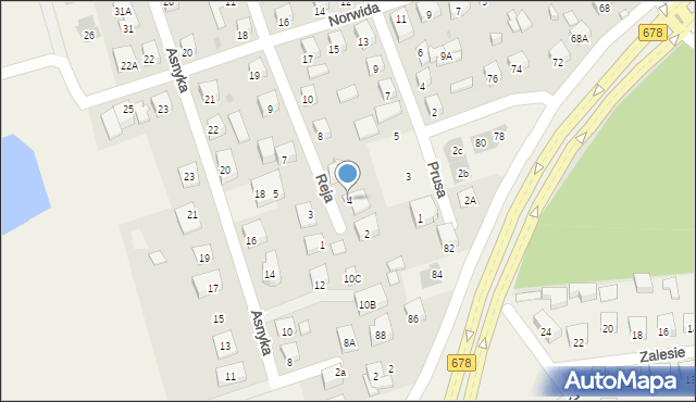 Kleosin, Reja Mikołaja, 4, mapa Kleosin