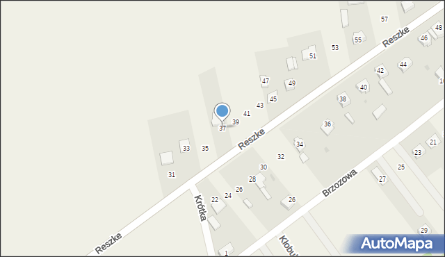 Kłobukowice, Reszke Edwarda, 37, mapa Kłobukowice