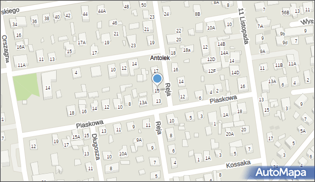 Kobyłka, Reja Mikołaja, 15, mapa Kobyłka