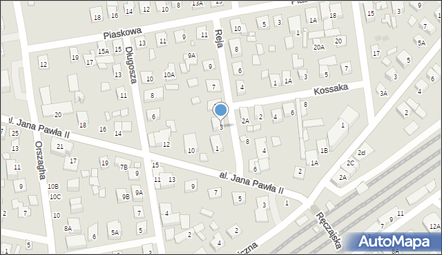 Kobyłka, Reja Mikołaja, 3, mapa Kobyłka