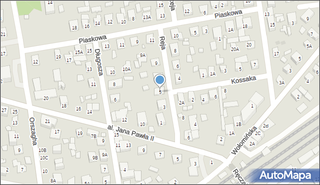 Kobyłka, Reja Mikołaja, 5, mapa Kobyłka