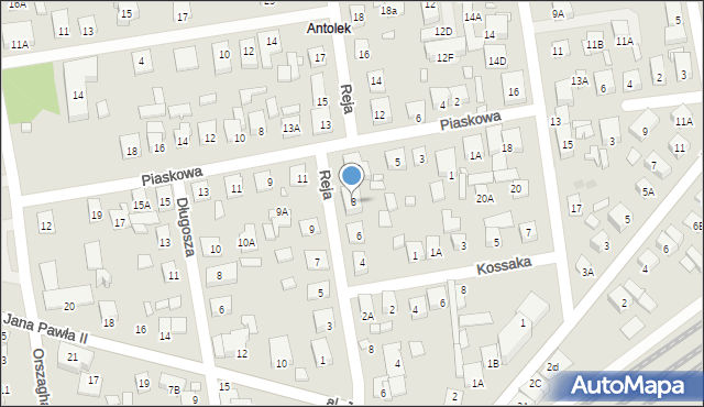 Kobyłka, Reja Mikołaja, 8, mapa Kobyłka