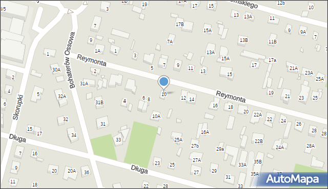 Kobyłka, Reymonta Władysława, 10, mapa Kobyłka