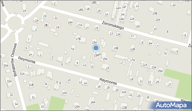 Kobyłka, Reymonta Władysława, 13A, mapa Kobyłka