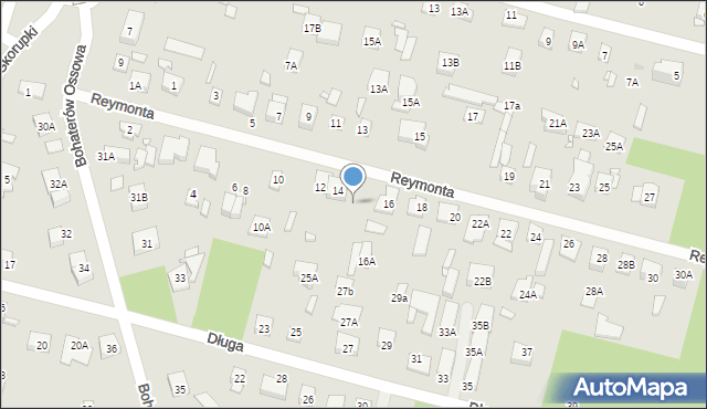 Kobyłka, Reymonta Władysława, 14a, mapa Kobyłka