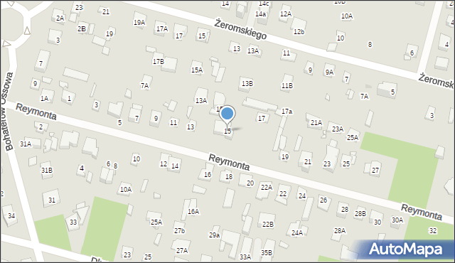 Kobyłka, Reymonta Władysława, 15, mapa Kobyłka