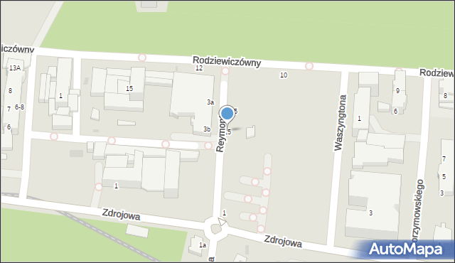 Kołobrzeg, Reymonta Władysława, 15, mapa Kołobrzegu