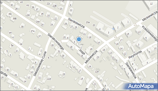 Kościan, Reja Mikołaja, 3, mapa Kościan