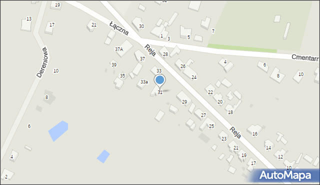 Kostrzyn nad Odrą, Reja Mikołaja, 31, mapa Kostrzyn nad Odrą