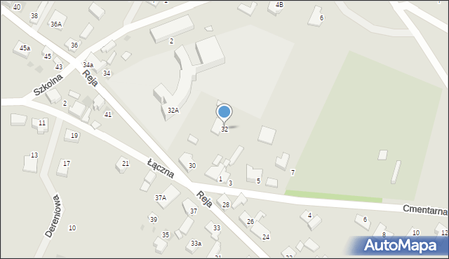 Kostrzyn nad Odrą, Reja Mikołaja, 32, mapa Kostrzyn nad Odrą