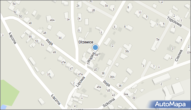 Kostrzyn nad Odrą, Reja Mikołaja, 40a, mapa Kostrzyn nad Odrą