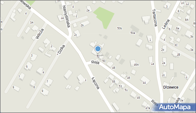 Kostrzyn nad Odrą, Reja Mikołaja, 52, mapa Kostrzyn nad Odrą