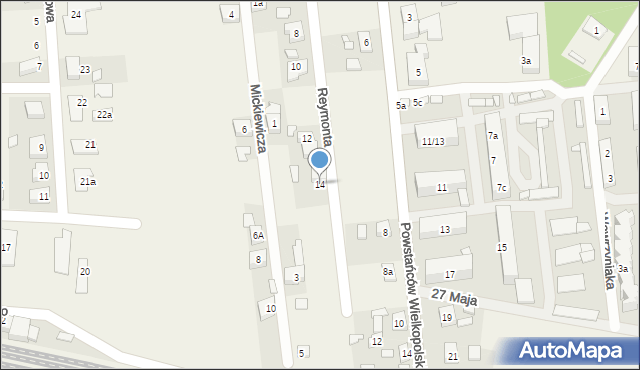 Kotlin, Reymonta Władysława, 14, mapa Kotlin