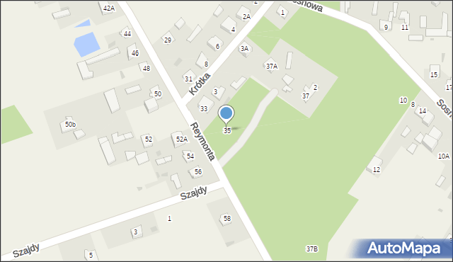 Kotuń, Reymonta Władysława, 35, mapa Kotuń