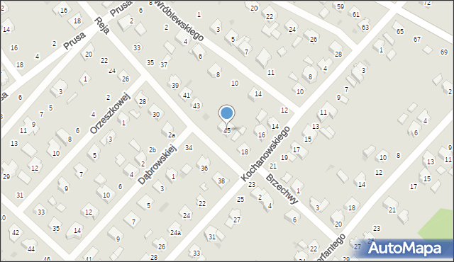 Krapkowice, Reja Mikołaja, 45, mapa Krapkowice