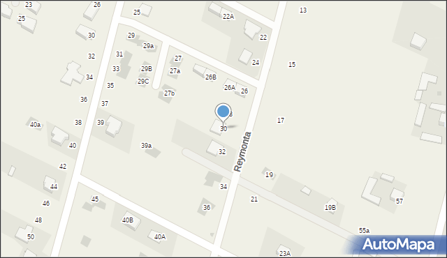 Krępiec, Reymonta Władysława, 30, mapa Krępiec