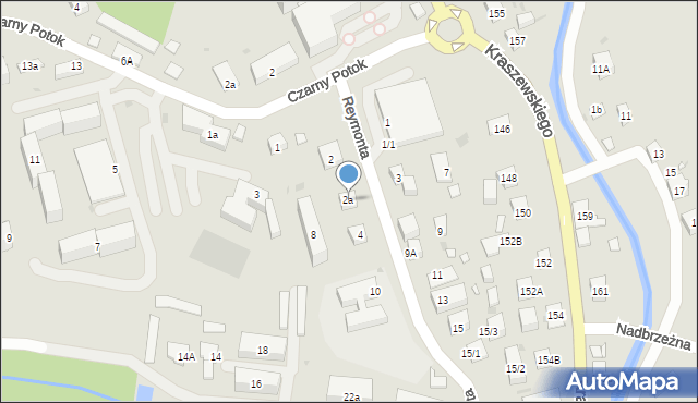 Krynica-Zdrój, Reymonta Władysława, 2a, mapa Krynica-Zdrój