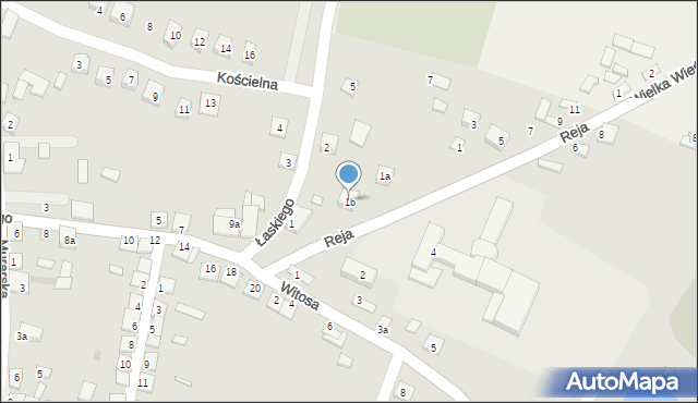 Książ Wielki, Reja Mikołaja, 1b, mapa Książ Wielki