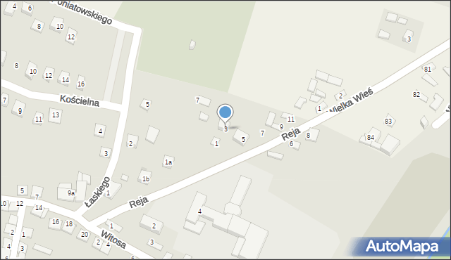 Książ Wielki, Reja Mikołaja, 3, mapa Książ Wielki