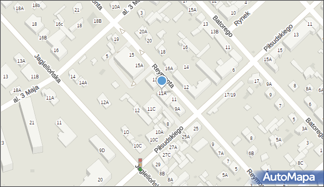 Legionowo, Reymonta Władysława, 11A, mapa Legionowo