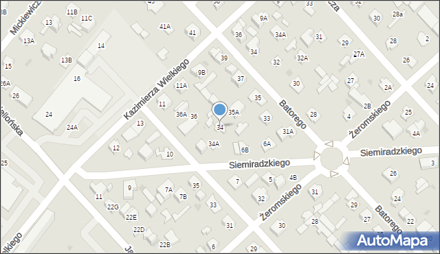 Legionowo, Reymonta Władysława, 34, mapa Legionowo