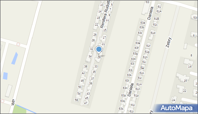 Lesznowola, Renifera Rudolfa, 29, mapa Lesznowola