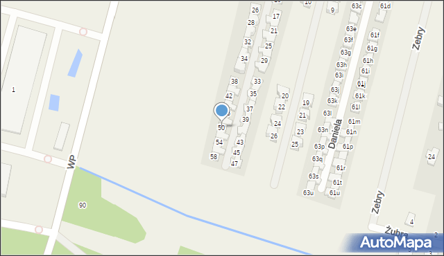 Lesznowola, Renifera Rudolfa, 50, mapa Lesznowola