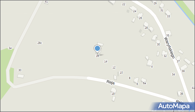 Libiąż, Reja Mikołaja, 16, mapa Libiąż