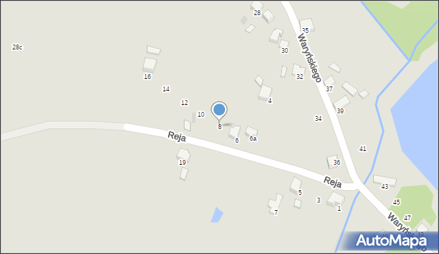 Libiąż, Reja Mikołaja, 8, mapa Libiąż