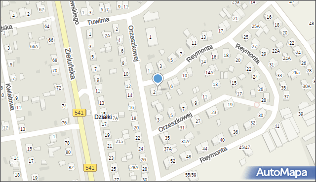 Lidzbark, Reymonta Władysława, 4, mapa Lidzbark