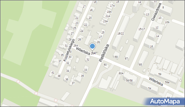 Łódź, Retkińska, 29A, mapa Łodzi