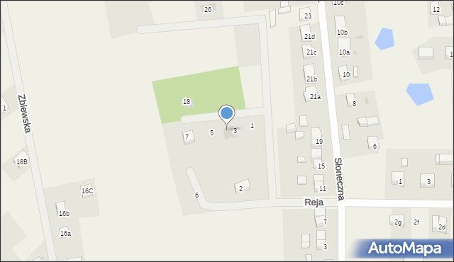 Lubichowo, Reja Mikołaja, 3A, mapa Lubichowo