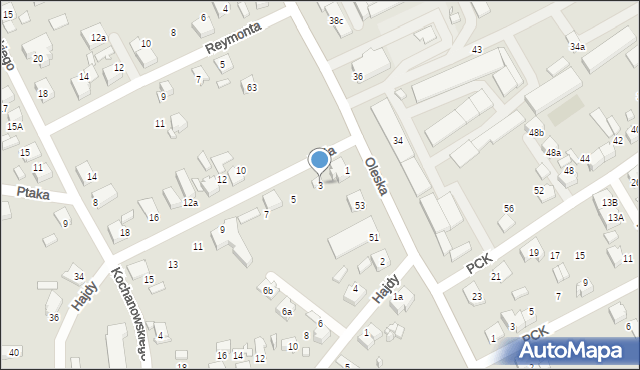 Lubliniec, Reja Mikołaja, 3, mapa Lubliniec