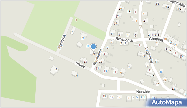 Lwówek Śląski, Reymonta Władysława, 16, mapa Lwówek Śląski