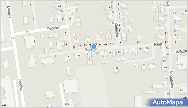 Malbork, Reja Mikołaja, 12, mapa Malborka