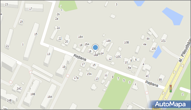 Marki, Rejtana Tadeusza, 14a, mapa Marki