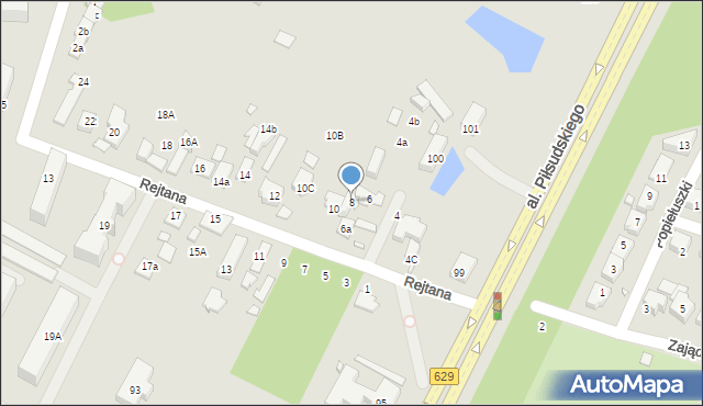 Marki, Rejtana Tadeusza, 8, mapa Marki