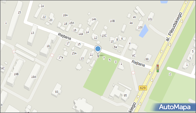 Marki, Rejtana Tadeusza, 9, mapa Marki