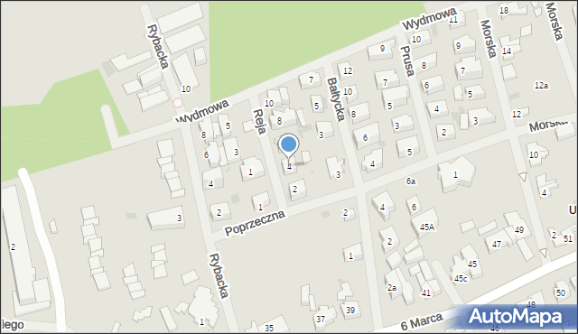 Mielno, Reja Mikołaja, 4, mapa Mielno