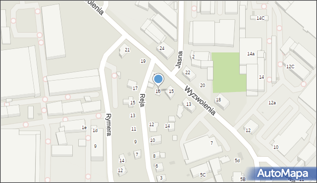 Mikołów, Reja Mikołaja, 16, mapa Mikołów