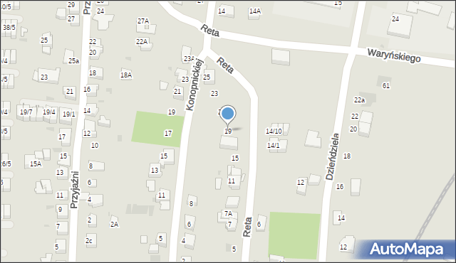 Mikołów, Reta, 19, mapa Mikołów
