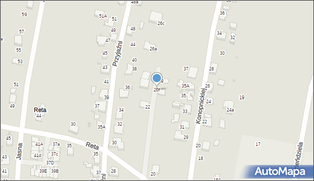 Mikołów, Reta, 20f, mapa Mikołów