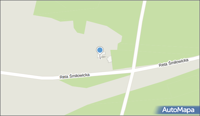 Mikołów, Reta Śmiłowicka, 1, mapa Mikołów